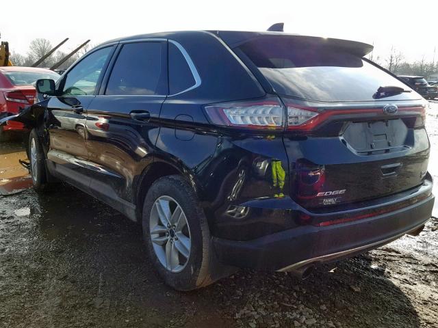 2FMPK4J95HBC67752 - 2017 FORD EDGE SEL BLACK photo 3