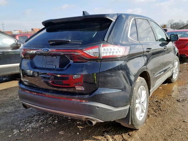 2FMPK4J95HBC67752 - 2017 FORD EDGE SEL BLACK photo 4