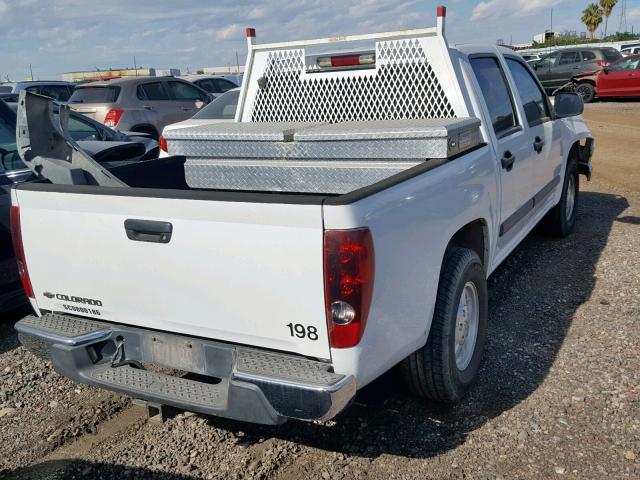 1GCCS136768282144 - 2006 CHEVROLET COLORADO WHITE photo 4