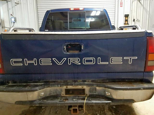 1GCEC14WXYZ143062 - 2000 CHEVROLET SILVERADO BLUE photo 6