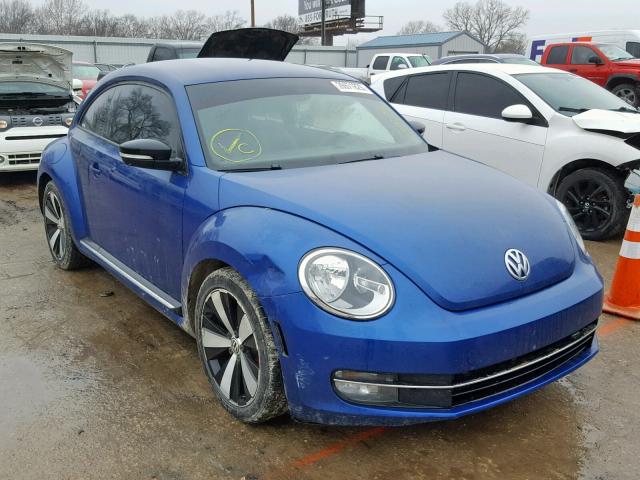 3VWV67AT7CM617626 - 2012 VOLKSWAGEN BEETLE TUR BLUE photo 1