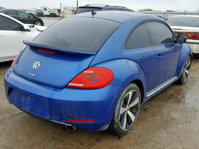 3VWV67AT7CM617626 - 2012 VOLKSWAGEN BEETLE TUR BLUE photo 4