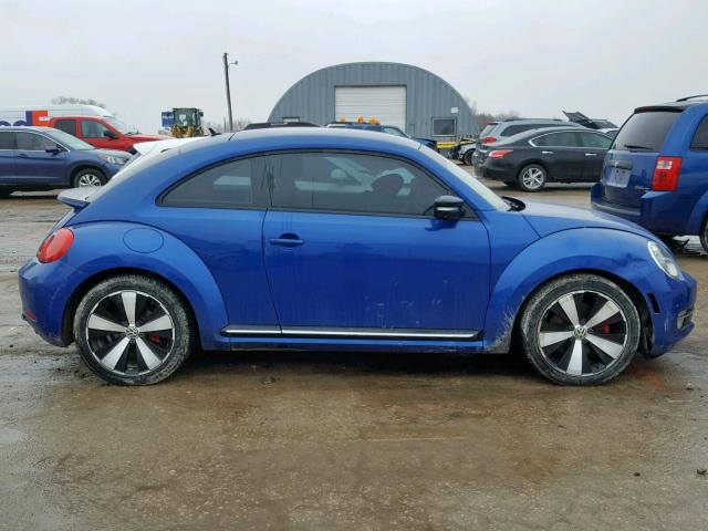 3VWV67AT7CM617626 - 2012 VOLKSWAGEN BEETLE TUR BLUE photo 9