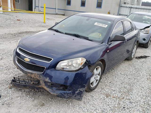 1G1ZG57B98F162699 - 2008 CHEVROLET MALIBU LS BLUE photo 2