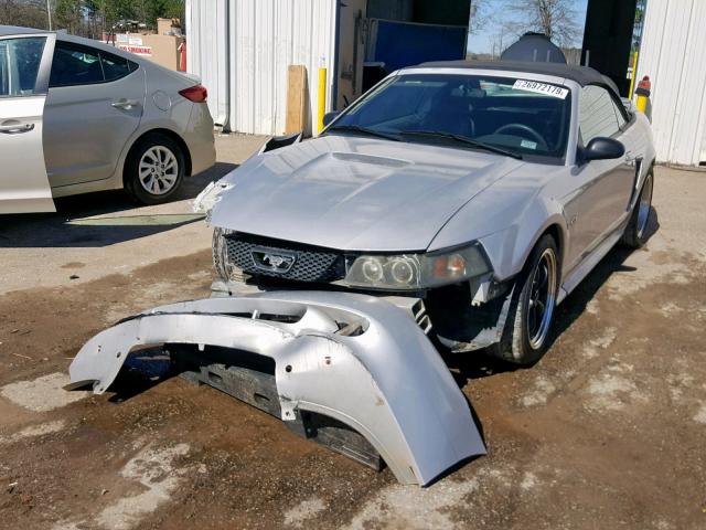 1FAFP45X6YF116501 - 2000 FORD MUSTANG GT SILVER photo 2