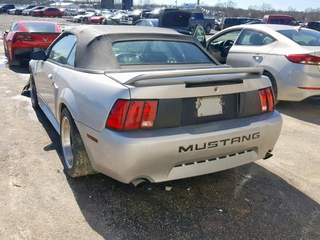 1FAFP45X6YF116501 - 2000 FORD MUSTANG GT SILVER photo 3