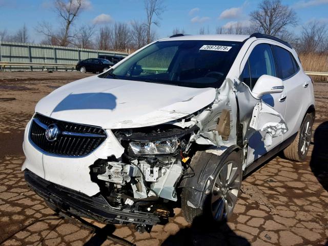 KL4CJASB5HB068626 - 2017 BUICK ENCORE PRE WHITE photo 2