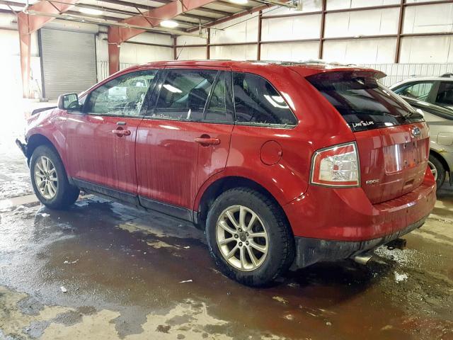 2FMDK38C69BA54776 - 2009 FORD EDGE SEL RED photo 3