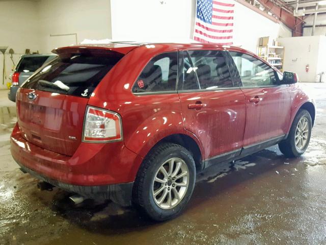 2FMDK38C69BA54776 - 2009 FORD EDGE SEL RED photo 4