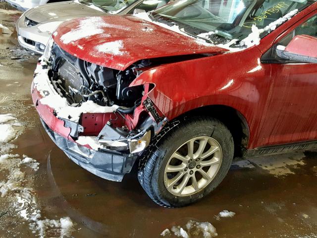 2FMDK38C69BA54776 - 2009 FORD EDGE SEL RED photo 9