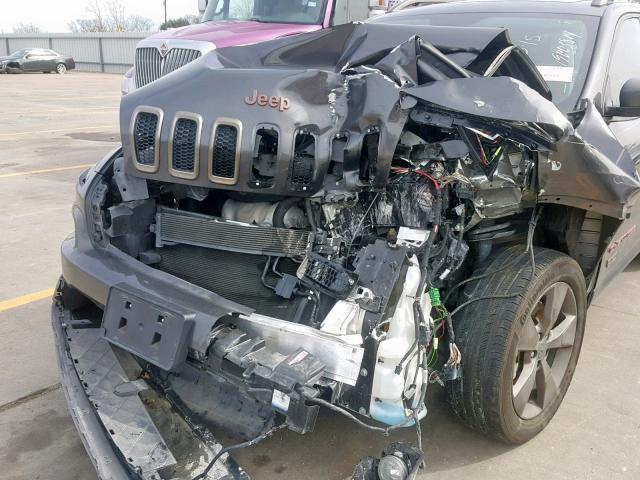 1C4PJLCB3GW369808 - 2016 JEEP CHEROKEE L GRAY photo 9