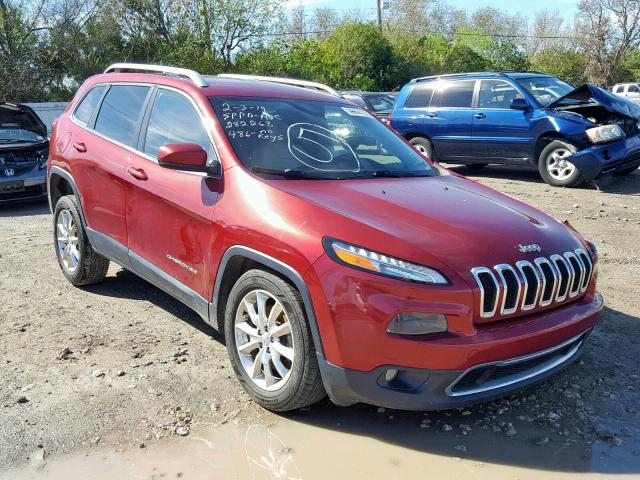 1C4PJMDB6FW545432 - 2015 JEEP CHEROKEE L BURGUNDY photo 1