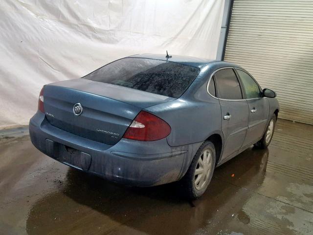 2G4WC582561249455 - 2006 BUICK LACROSSE C BLUE photo 4