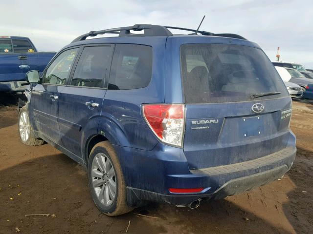 JF2SHAECXCH435447 - 2012 SUBARU FORESTER L BLUE photo 3