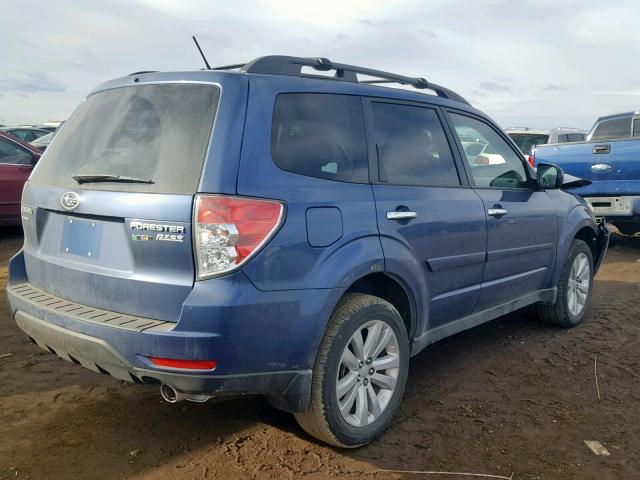 JF2SHAECXCH435447 - 2012 SUBARU FORESTER L BLUE photo 4