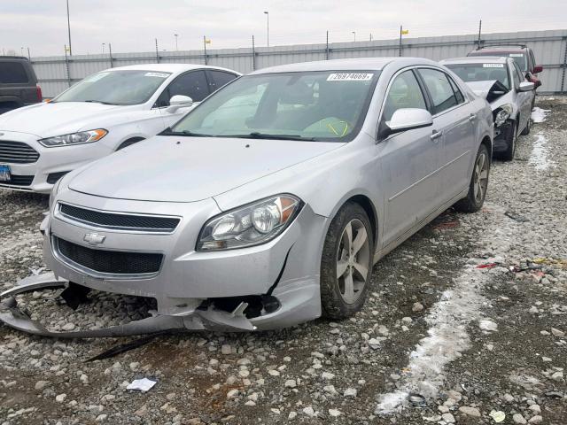 1G1ZC5E02CF159150 - 2012 CHEVROLET MALIBU 1LT ვერცხლისფერი ფოტო 2