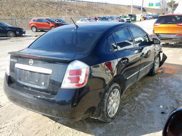 3N1AB6AP7CL687212 - 2012 NISSAN SENTRA 2.0 BLACK photo 4