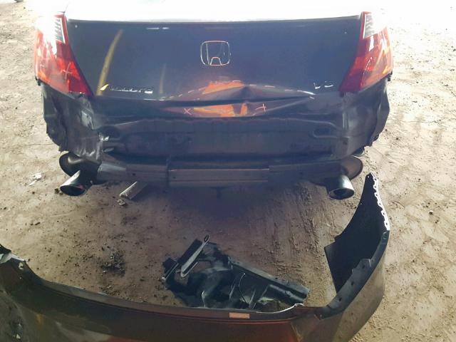 1HGCS22858A018068 - 2008 HONDA ACCORD EXL GRAY photo 9