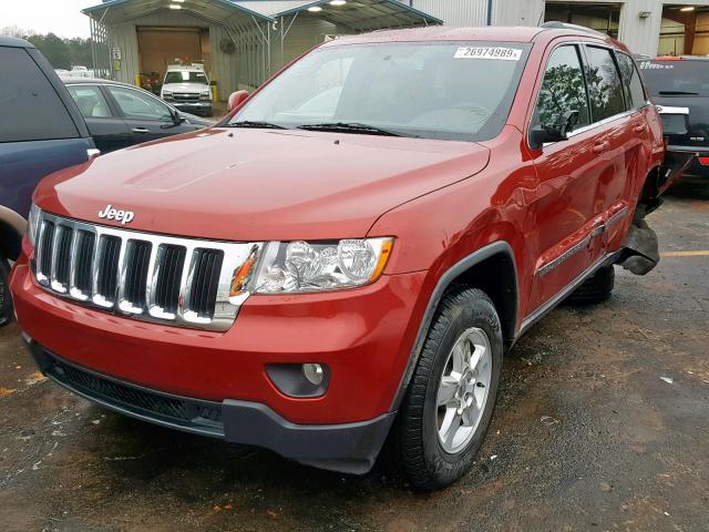 1J4RS4GG5BC521836 - 2011 JEEP GRAND CHER RED photo 2