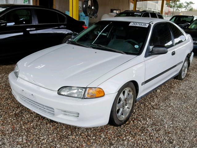 1HGEJ2120SL030925 - 1995 HONDA CIVIC DX WHITE photo 2