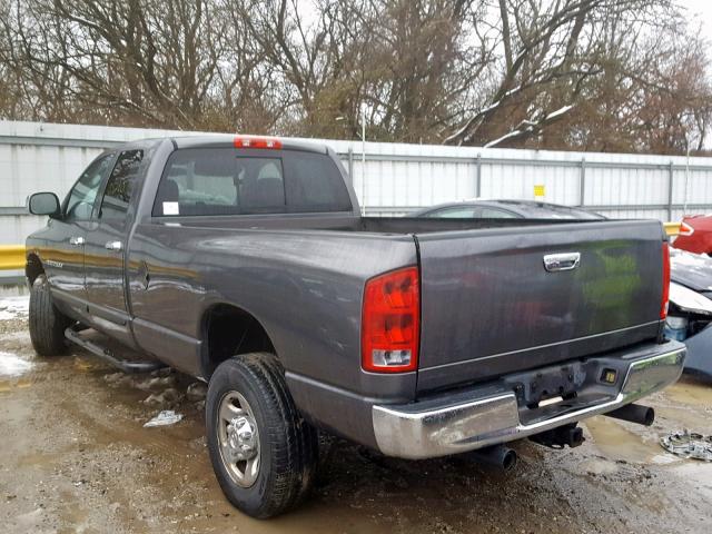 3D7KU28D33G826542 - 2003 DODGE RAM 2500 S Մոխրագույն լուսանկար 3