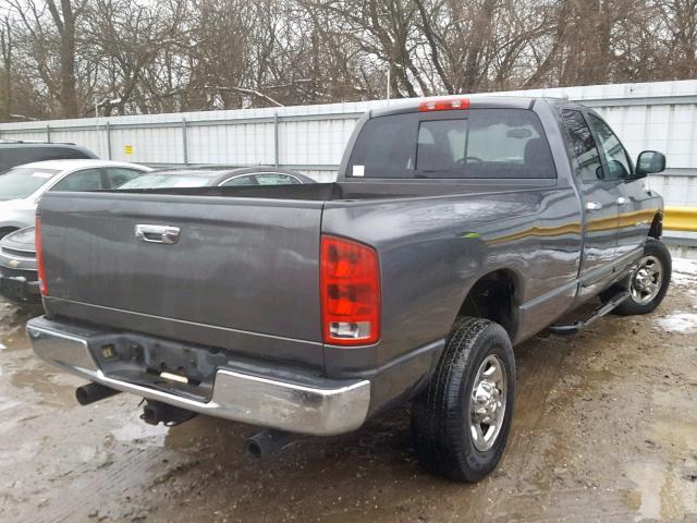 3D7KU28D33G826542 - 2003 DODGE RAM 2500 S Մոխրագույն լուսանկար 4