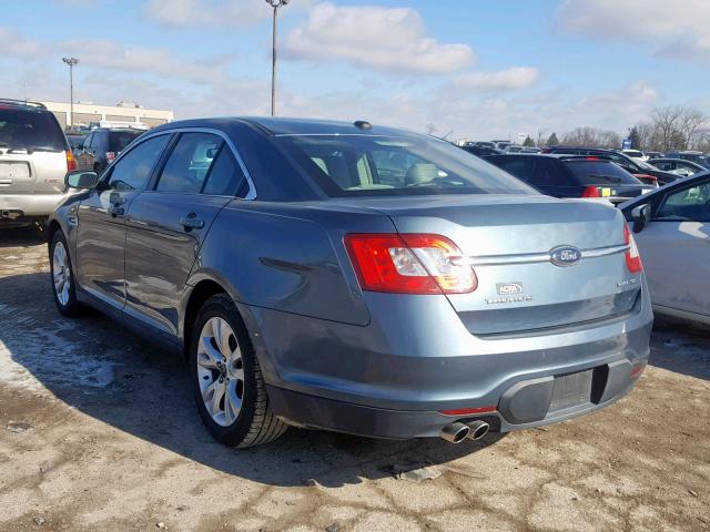 1FAHP2HWXAG154152 - 2010 FORD TAURUS SEL BLUE photo 3