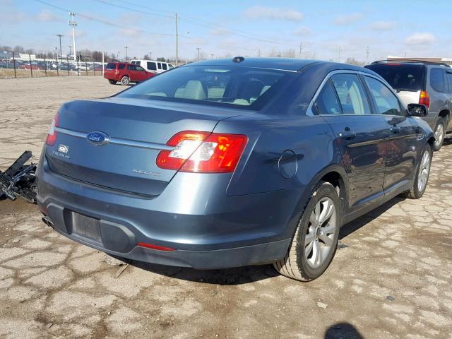 1FAHP2HWXAG154152 - 2010 FORD TAURUS SEL BLUE photo 4