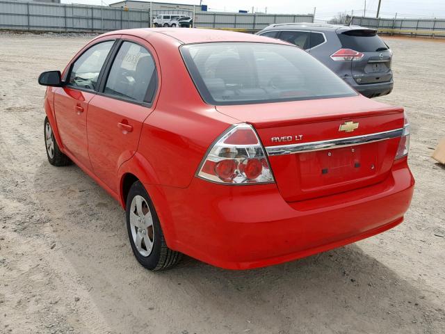 KL1TD5DEXBB163077 - 2011 CHEVROLET AVEO LS RED photo 3