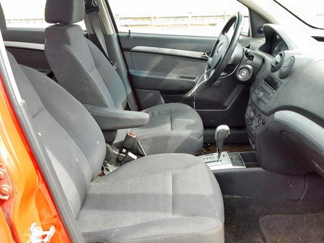 KL1TD5DEXBB163077 - 2011 CHEVROLET AVEO LS RED photo 5