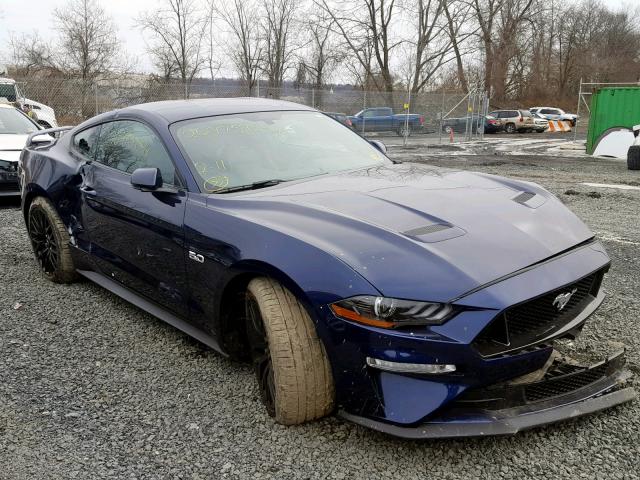 1FA6P8CFXJ5146078 - 2018 FORD MUSTANG GT BLUE photo 1