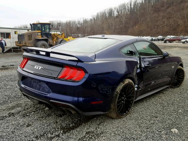 1FA6P8CFXJ5146078 - 2018 FORD MUSTANG GT BLUE photo 4
