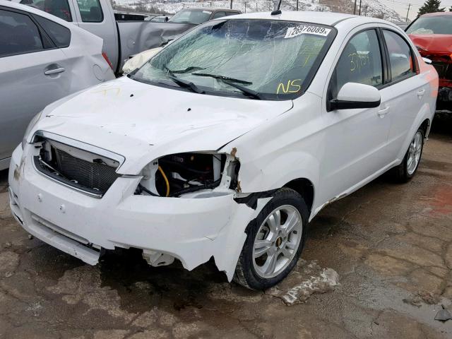 KL1TG5DE1BB191034 - 2011 CHEVROLET AVEO LT WHITE photo 2