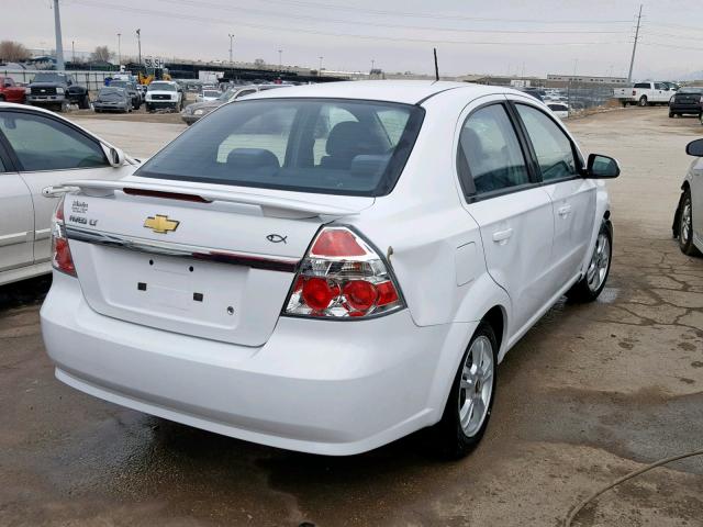 KL1TG5DE1BB191034 - 2011 CHEVROLET AVEO LT WHITE photo 4