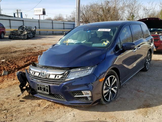 5FNRL6H93KB036161 - 2019 HONDA ODYSSEY EL BLUE photo 2