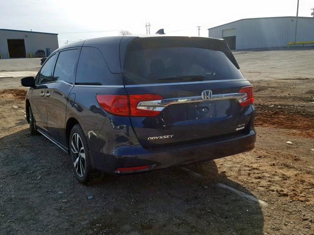 5FNRL6H93KB036161 - 2019 HONDA ODYSSEY EL BLUE photo 3