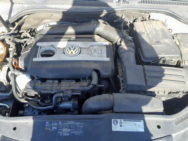 WVWBA7AH3AV011775 - 2010 VOLKSWAGEN EOS TURBO SILVER photo 7