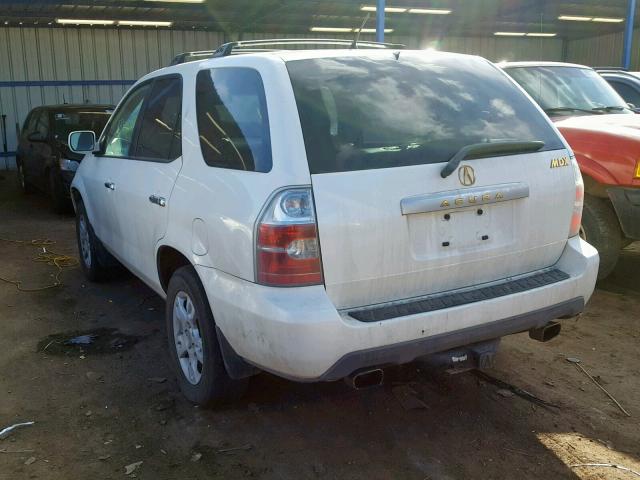 2HNYD18654H517067 - 2004 ACURA MDX TOURIN WHITE photo 3