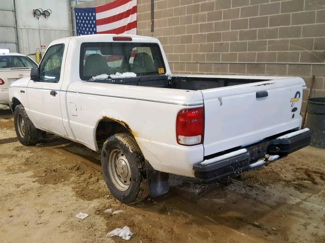 1FTYR10V5YTB01295 - 2000 FORD RANGER WHITE photo 3