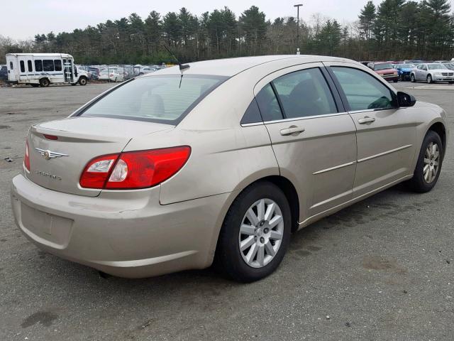 1C3LC46J08N188551 - 2008 CHRYSLER SEBRING LX GOLD photo 4