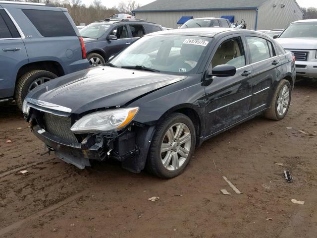 1C3CCBBG8CN225885 - 2012 CHRYSLER 200 TOURIN BLACK photo 2