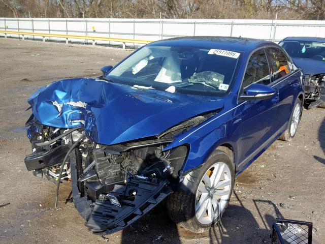 1VWGT7A37HC051106 - 2017 VOLKSWAGEN PASSAT SE BLUE photo 2