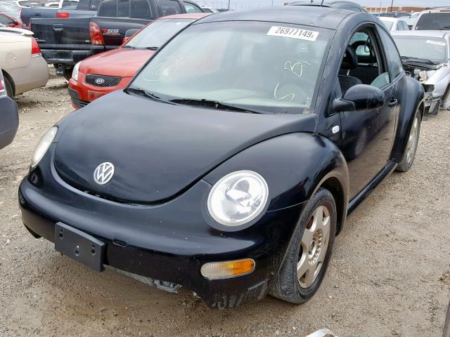 3VWDD21C91M464099 - 2001 VOLKSWAGEN NEW BEETLE შავი ფოტო 2