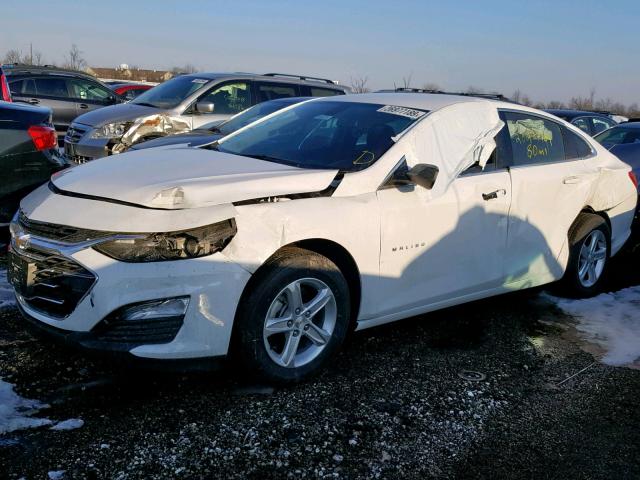 1G1ZB5ST7KF119047 - 2019 CHEVROLET MALIBU LS WHITE photo 2