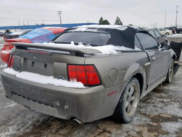 1FAFP45X42F155532 - 2002 FORD MUSTANG GT GRAY photo 4