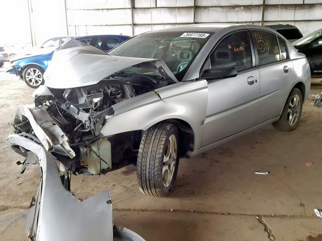 1G8AL52F63Z115593 - 2003 SATURN ION LEVEL SILVER photo 2