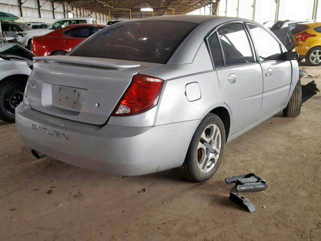 1G8AL52F63Z115593 - 2003 SATURN ION LEVEL SILVER photo 4