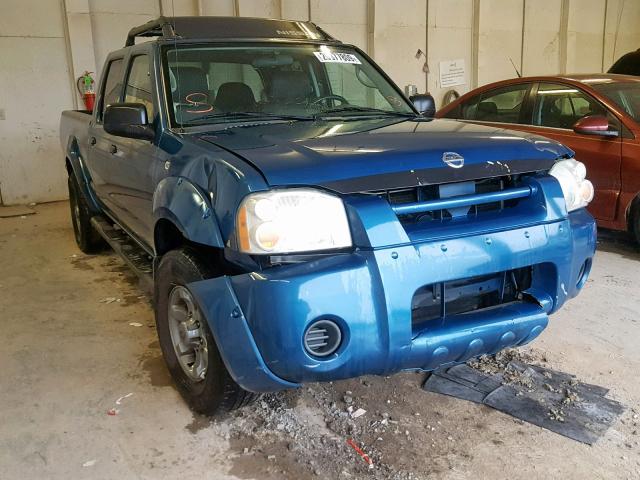 1N6ED29X34C482552 - 2004 NISSAN FRONTIER C TEAL photo 1