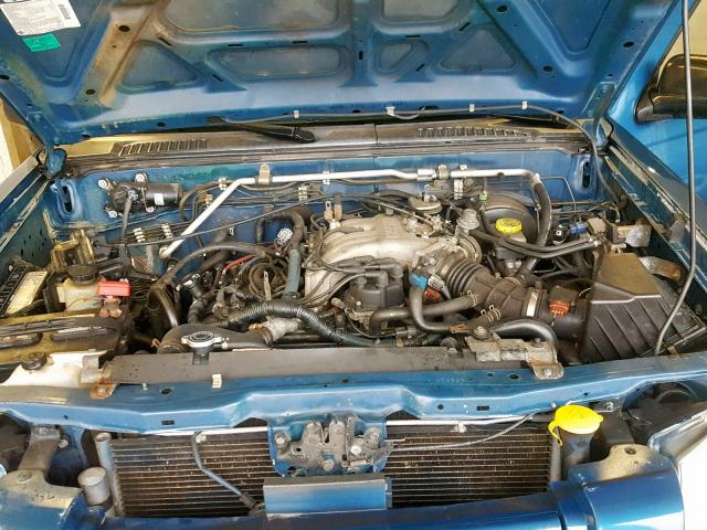 1N6ED29X34C482552 - 2004 NISSAN FRONTIER C TEAL photo 7