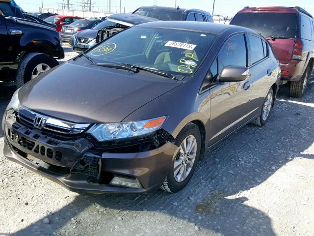 JHMZE2H77ES001694 - 2014 HONDA INSIGHT EX BROWN photo 2